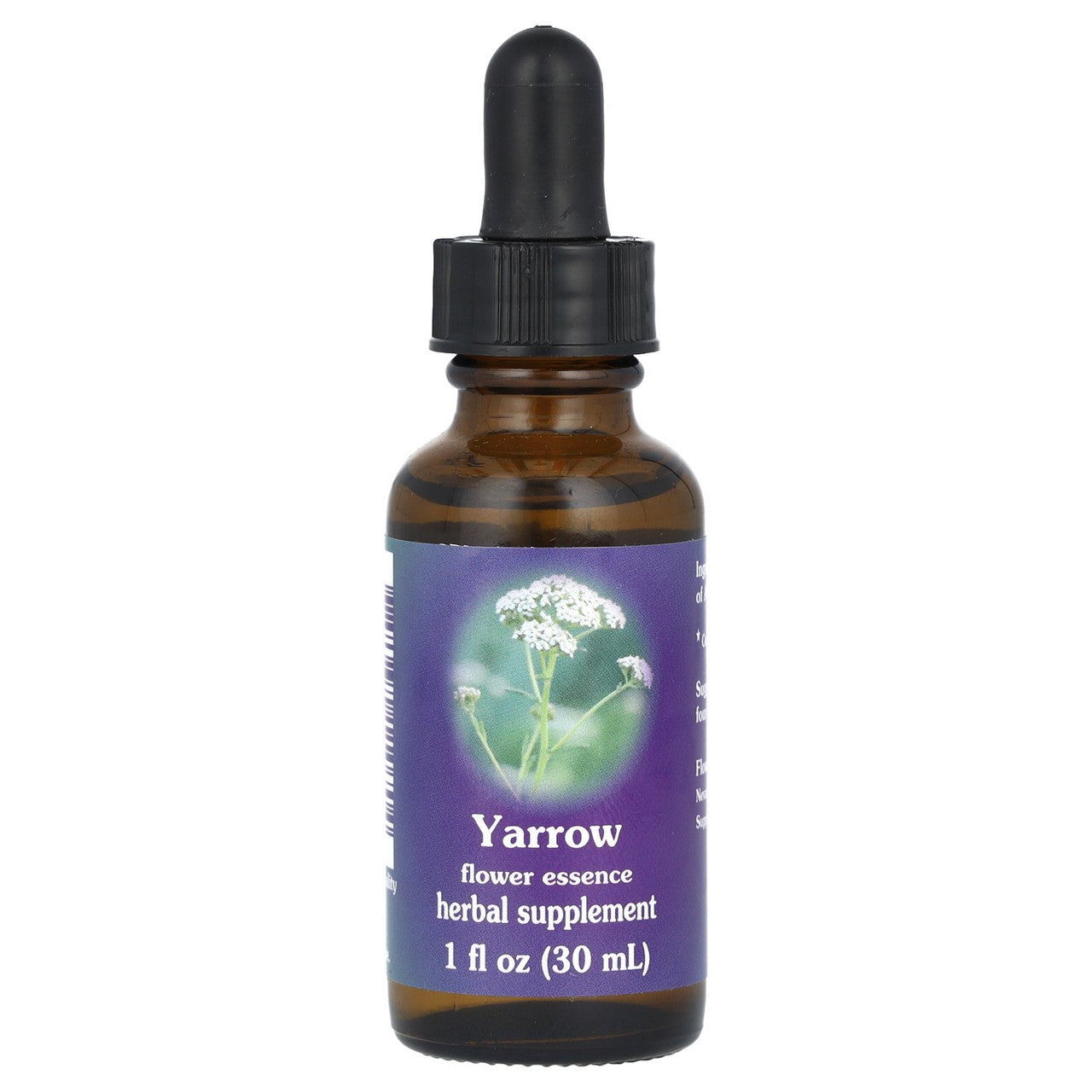 Yarrow Herbal Supplement Dropper By Flower Essence - 1 Oz